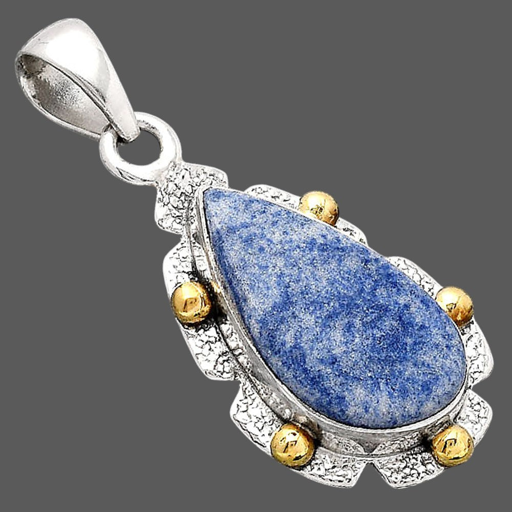 Natural Dumortierite Quartz Pendant P-1485 SDP154639