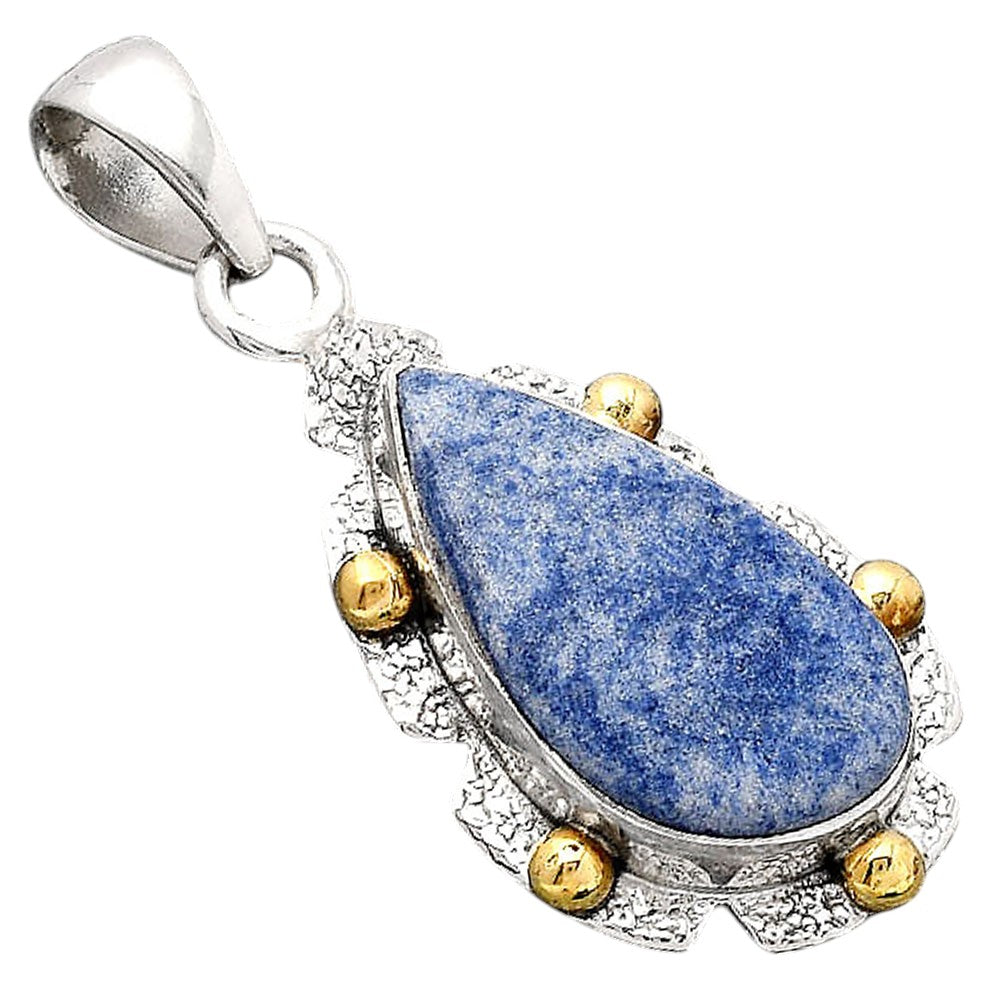 Natural Dumortierite Quartz Pendant P-1485 SDP154639