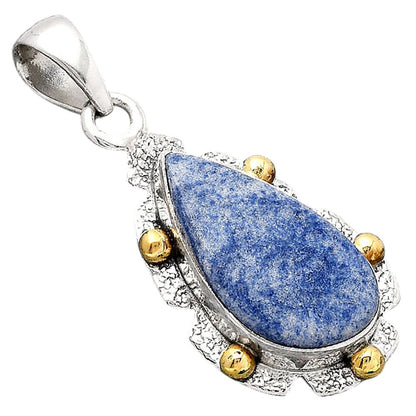 Natural Dumortierite Quartz Pendant P-1485 SDP154639