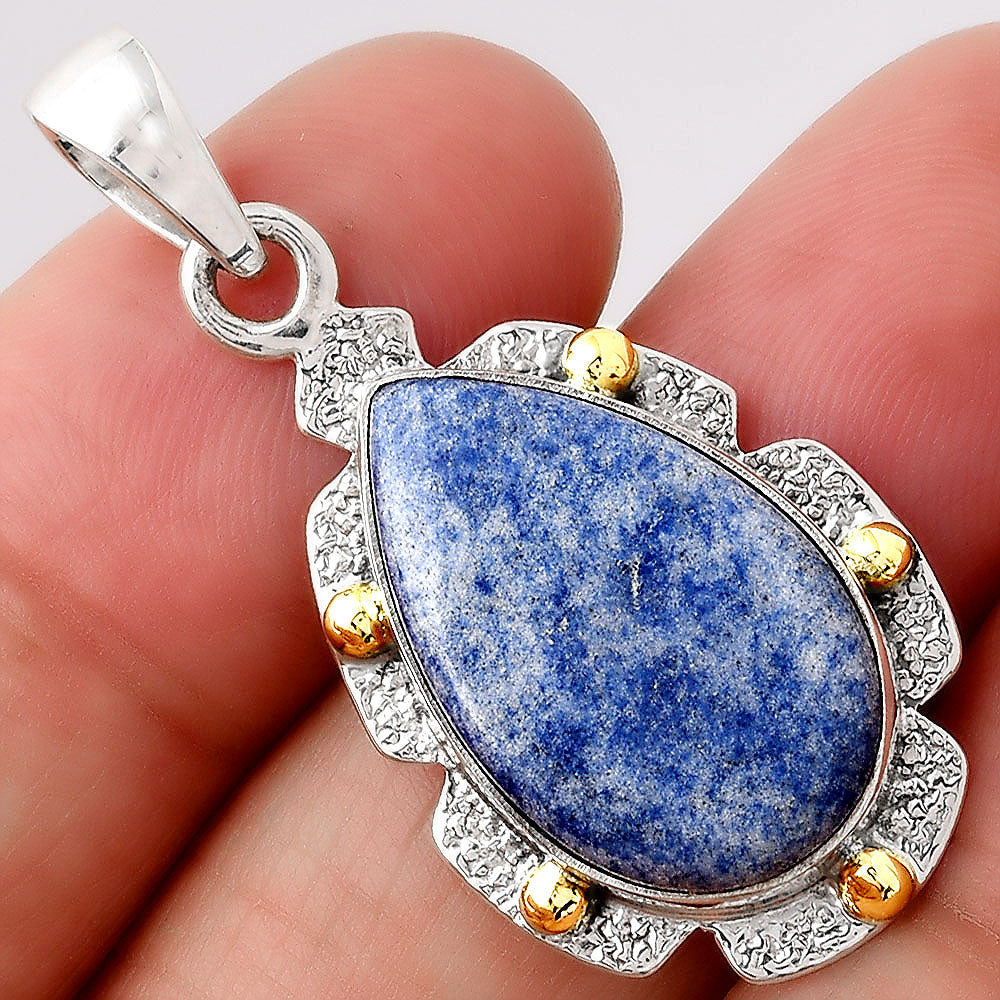 Natural Dumortierite Quartz Pendant P-1485 SDP154640