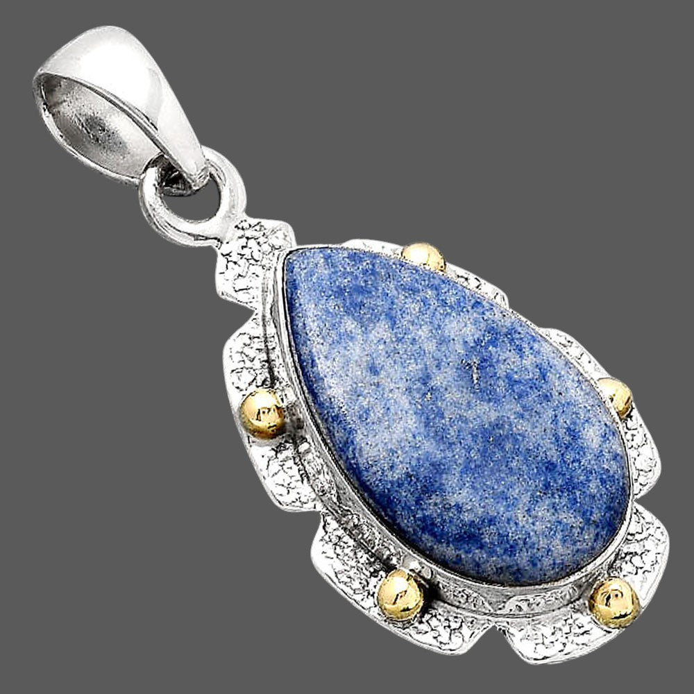 Natural Dumortierite Quartz Pendant P-1485 SDP154640