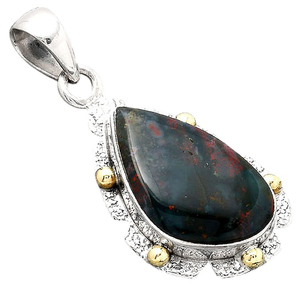 Natural Blood Stone - India Pendant P-1485 SDP154642