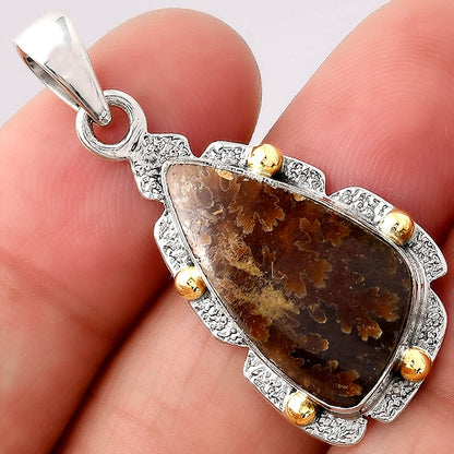 Natural Sutured Ammonite - Madagascar Pendant P-1485 SDP154643