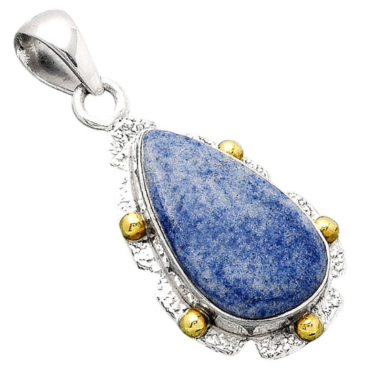 Natural Dumortierite Quartz Pendant P-1485 SDP154645