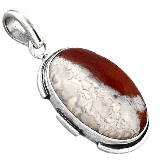 Natural Laguna Lace Agate - Mexican Pendant P-1072 SDP154654