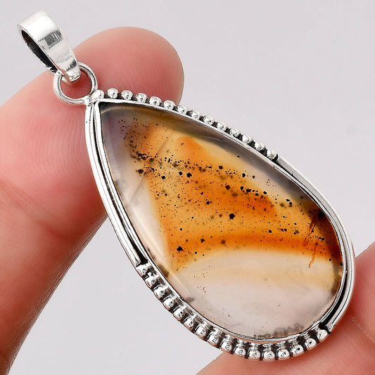 Natural Montana Agate - USA Pendant P-1073 SDP154673