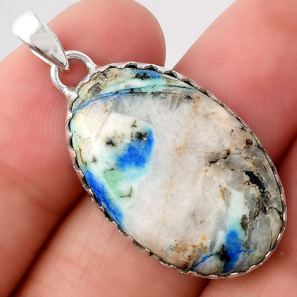 Natural Azurite Turquoise Pendant P-1325 SDP154681