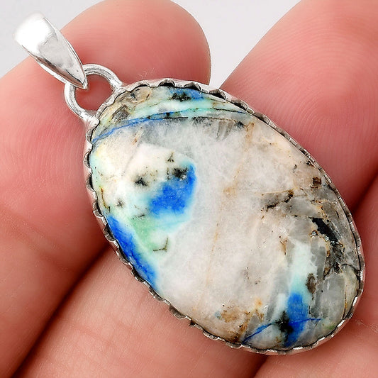 Natural Azurite Turquoise Pendant P-1325 SDP154681