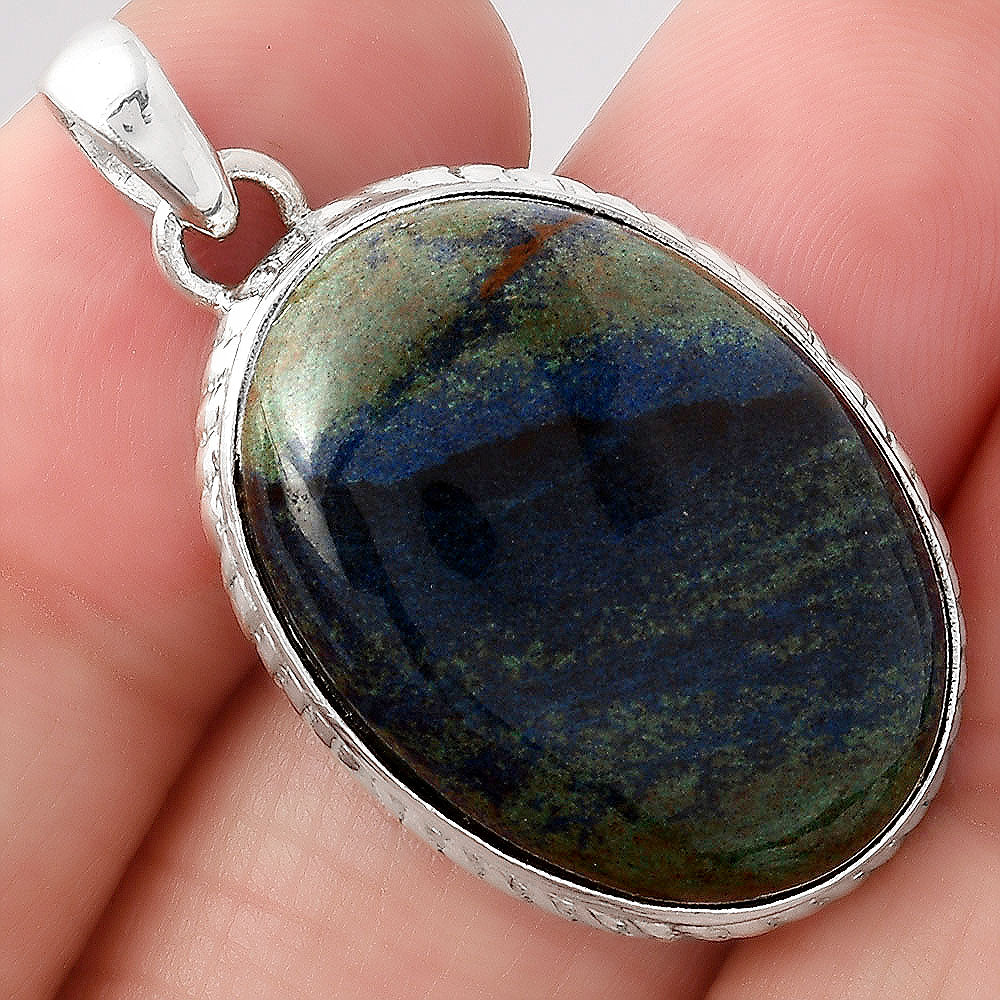 Natural Azurite Pendant P-1371 SDP154686