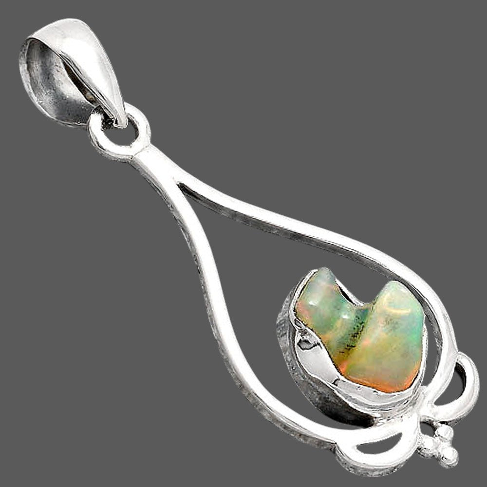 Natural Ethiopian Opal Rough Pendant P-1633 SDP154703