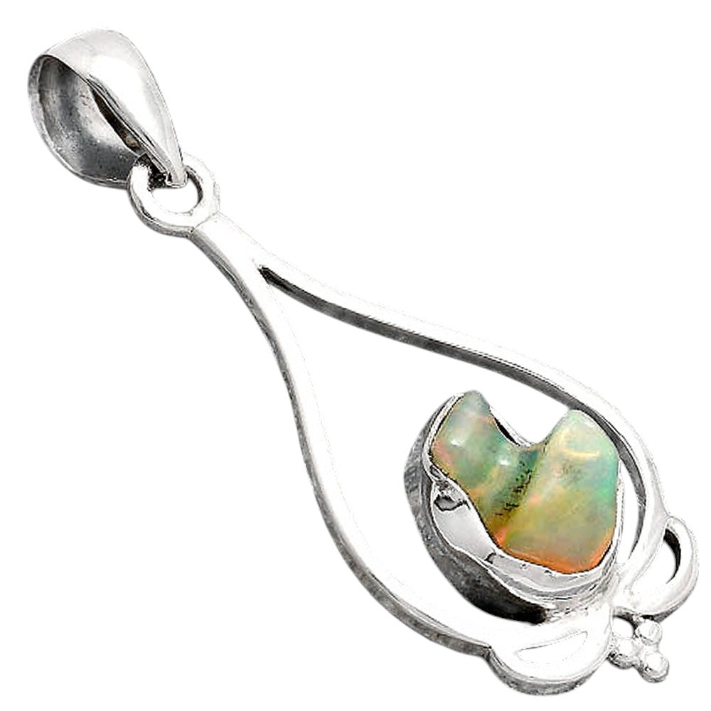 Natural Ethiopian Opal Rough Pendant P-1633 SDP154703