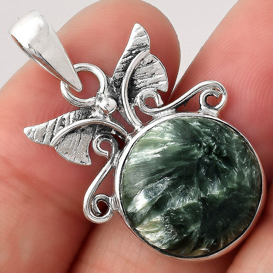 Natural Russian Seraphinite Pendant P-1547 SDP154714