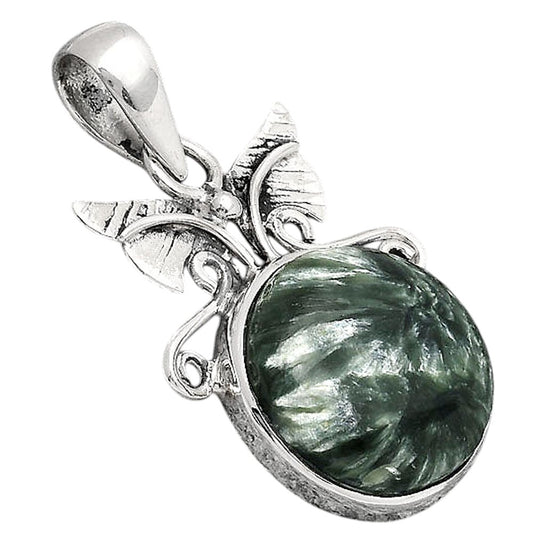 Natural Russian Seraphinite Pendant P-1547 SDP154714