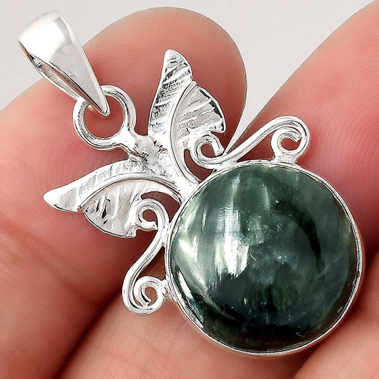 Natural Russian Seraphinite Pendant P-1547 SDP154718