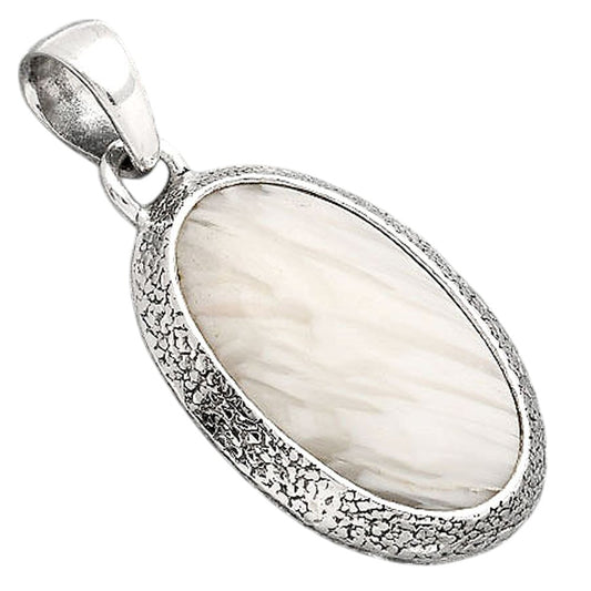 Natural White Scolecite Pendant P-1538 SDP154746
