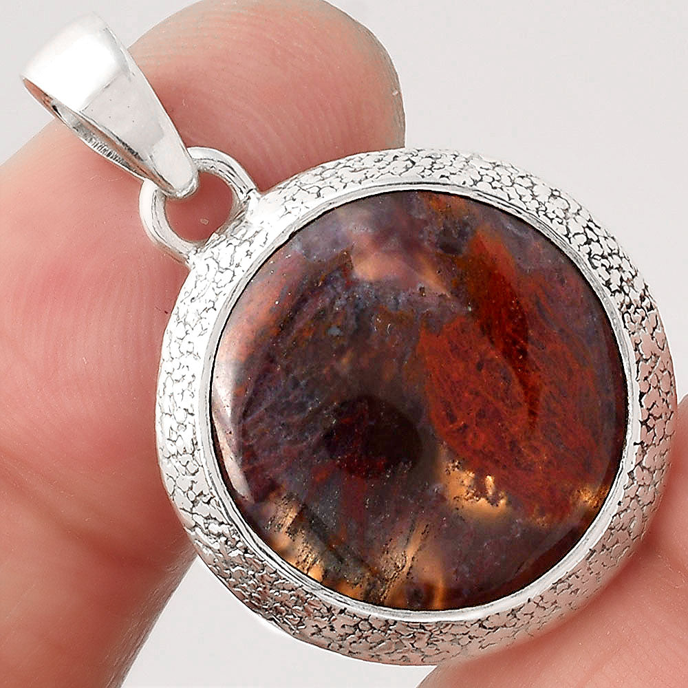 Natural Red Moss Agate Pendant P-1538 SDP154748