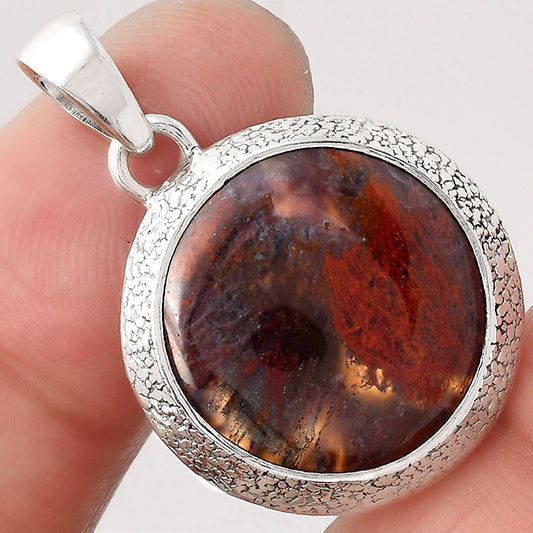 Natural Red Moss Agate Pendant P-1538 SDP154748