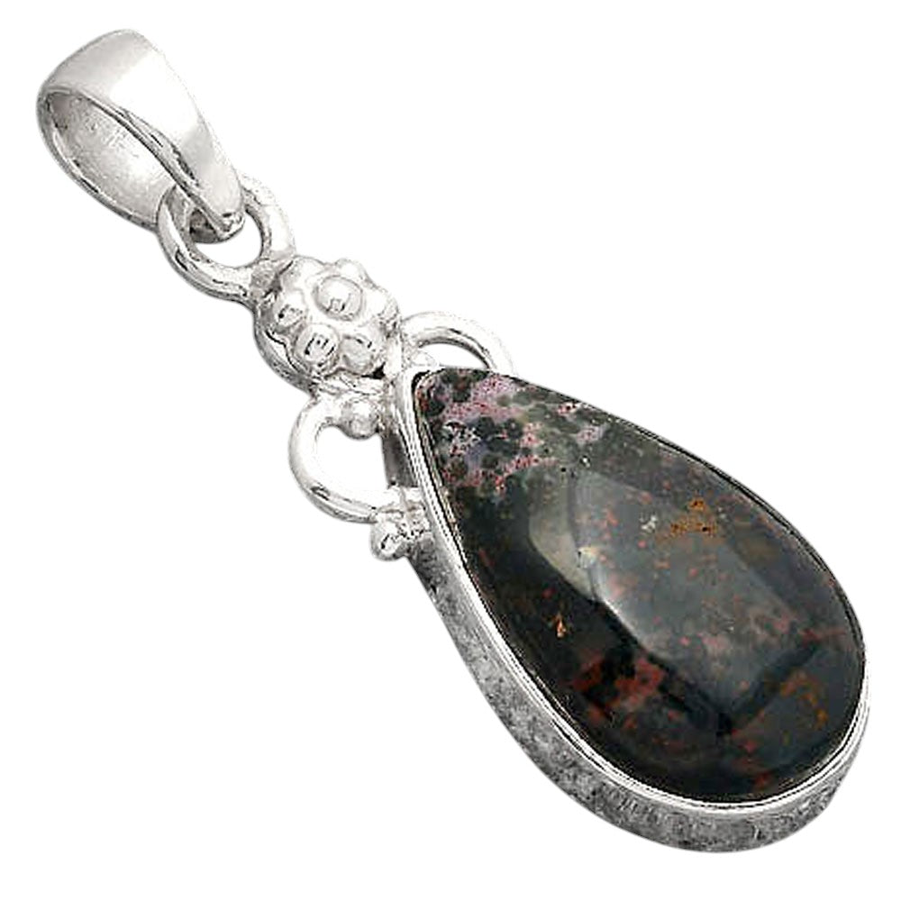 Natural Blood Stone - India Pendant P-1220 SDP154755