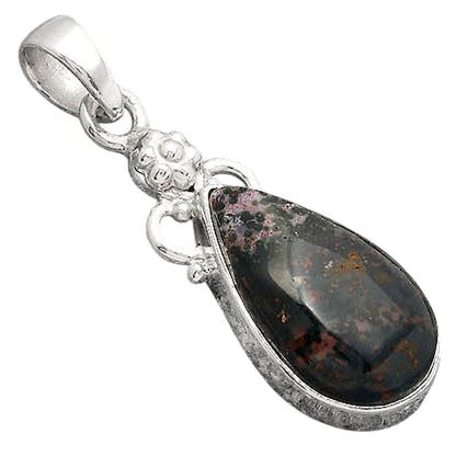 Natural Blood Stone - India Pendant P-1220 SDP154755