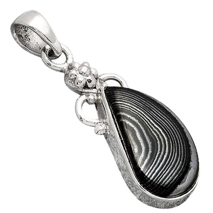Crown Of Silver Psilomelane - Black Malachite Pendant P-1220 SDP154756