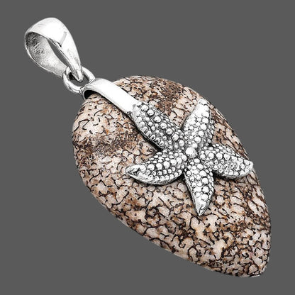 Starfish - Dinosaur Bone Pendant P-1505 SDP154810