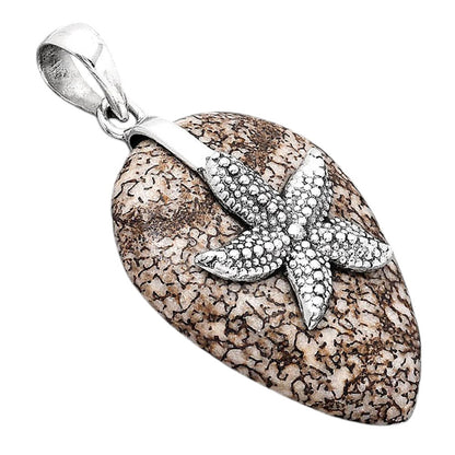 Starfish - Dinosaur Bone Pendant P-1505 SDP154810
