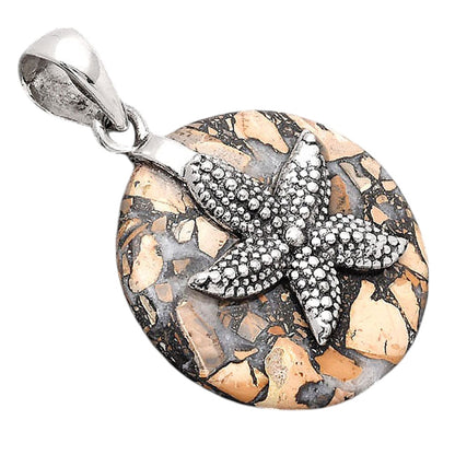 Starfish Maligano Jasper Indonesia Pendant P-1505 SDP154815