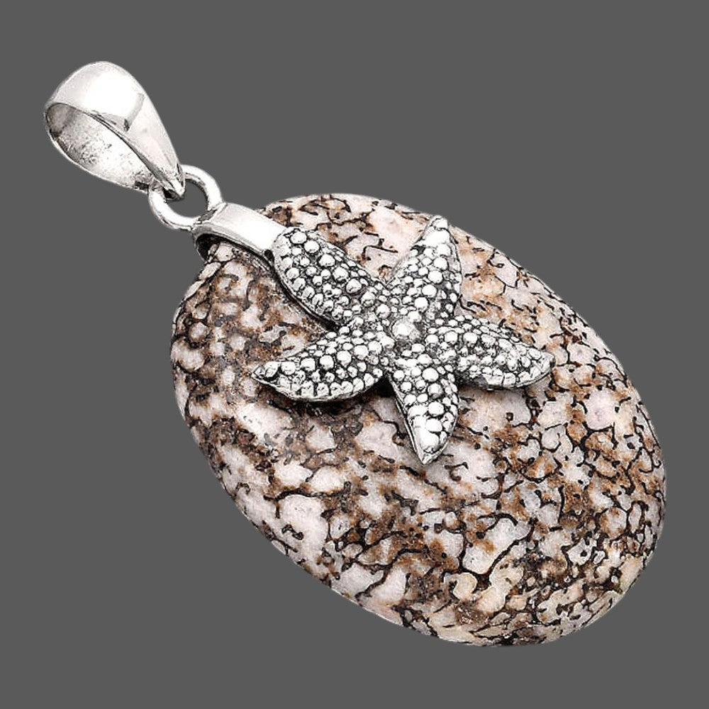 Starfish - Dinosaur Bone Pendant P-1505 SDP154816