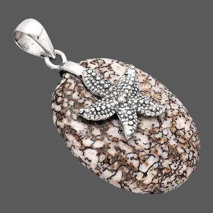 Starfish - Dinosaur Bone Pendant P-1505 SDP154816