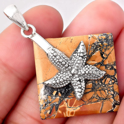 Starfish Maligano Jasper Indonesia Pendant P-1505 SDP154817
