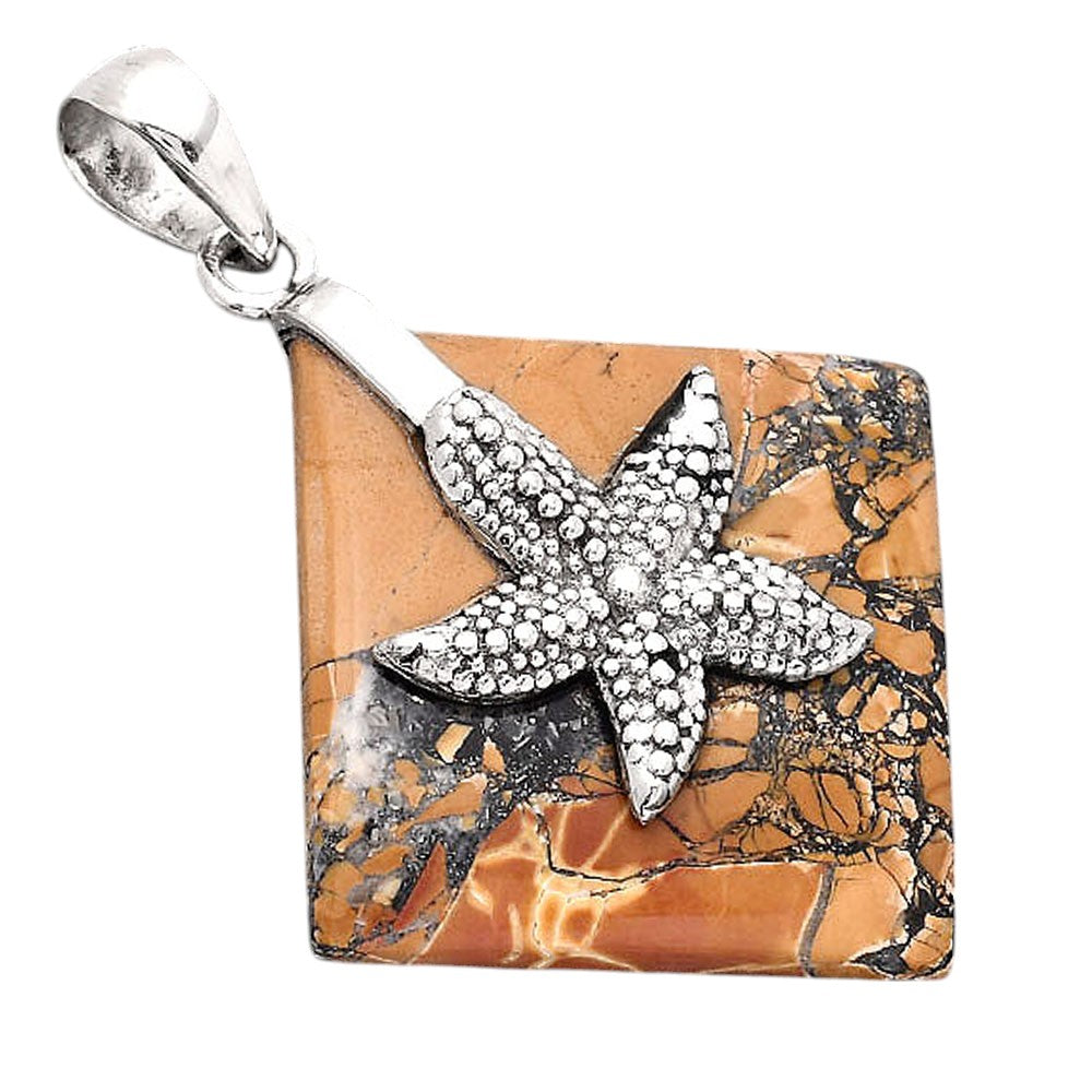 Starfish Maligano Jasper Indonesia Pendant P-1505 SDP154817