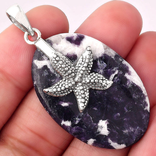 Starfish - Natural Morado Jasper Pendant P-1505 SDP154819