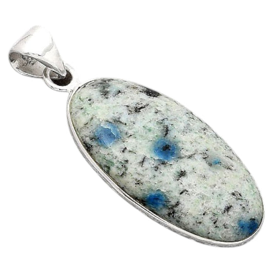Natural K2 Blue - Azurite In Quartz Pendant P-1001 SDP154829