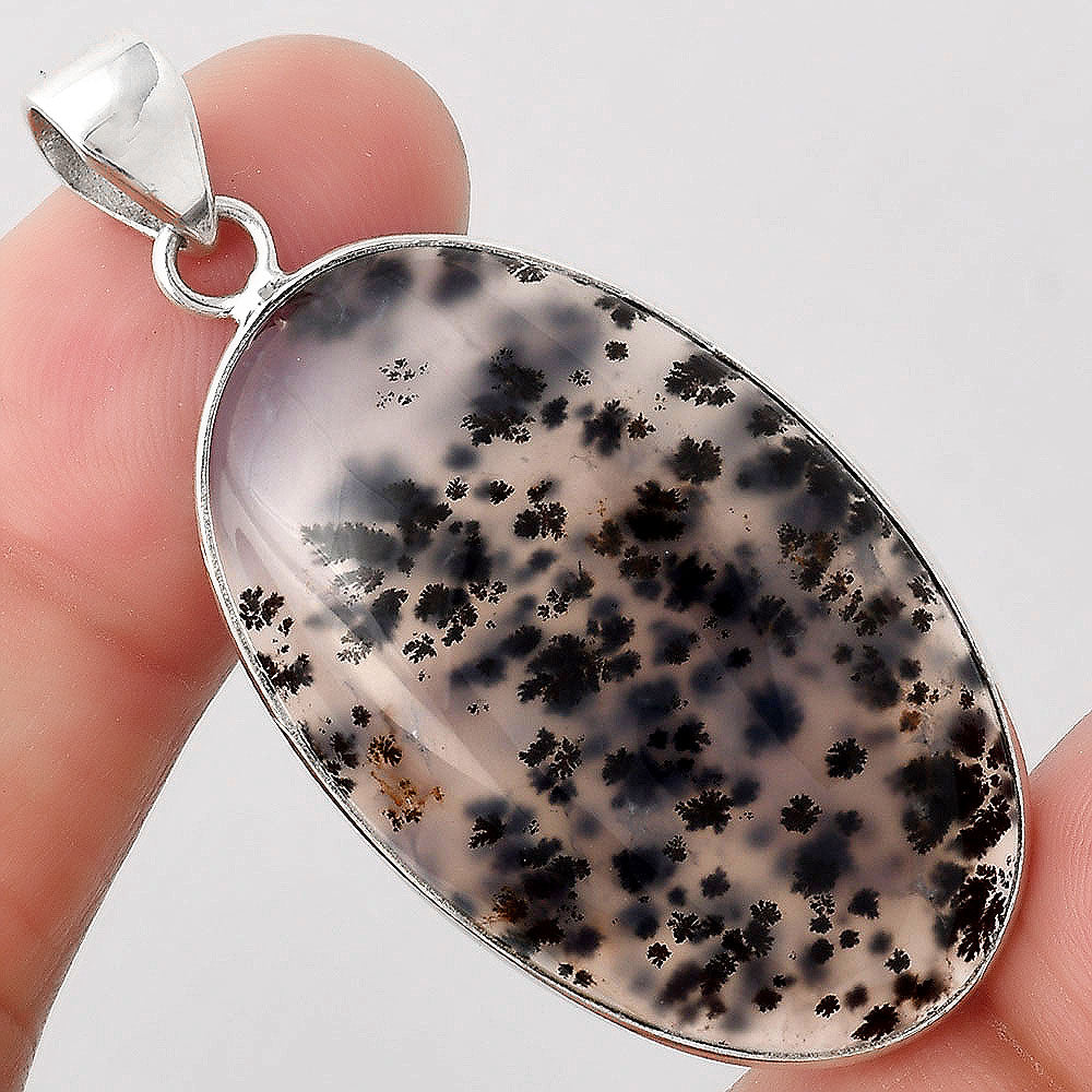 Natural Robinson Ranch Plume Agate Pendant P-1001 SDP154856