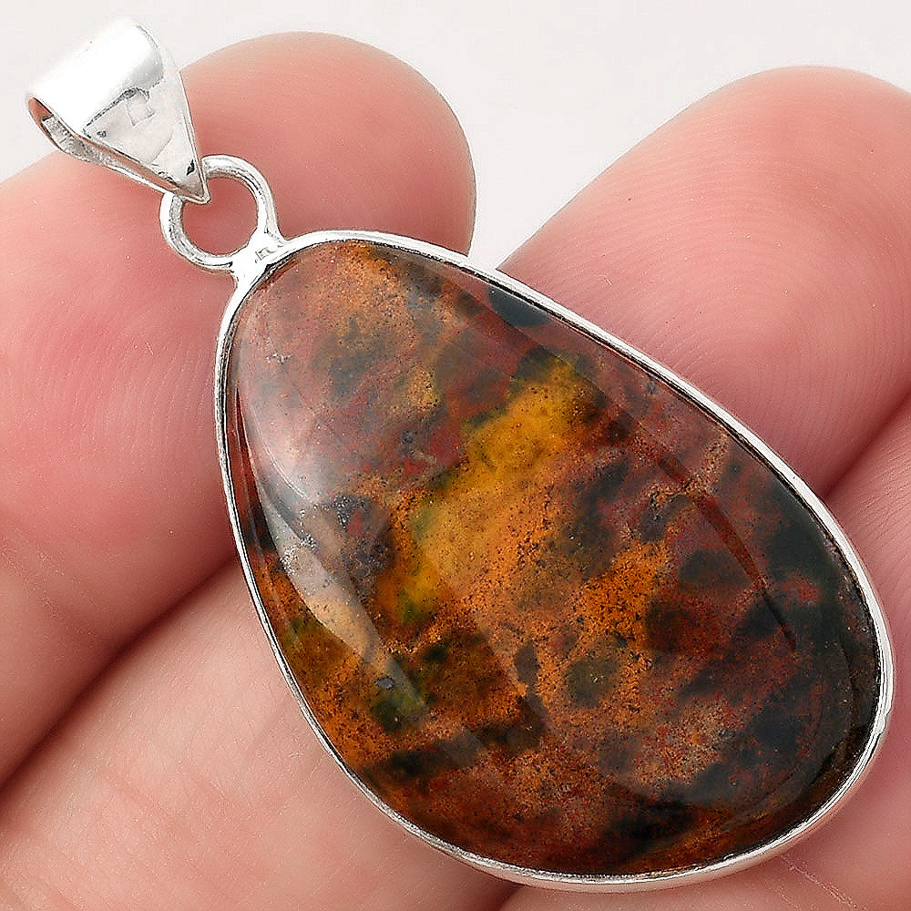 Natural Blood Stone - India Pendant P-1001 SDP154869