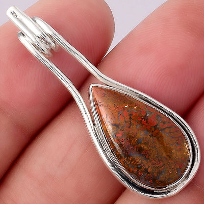 Natural Red Moss Agate Pendant P-1590 SDP154879