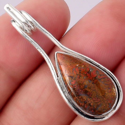 Natural Red Moss Agate Pendant P-1590 SDP154879