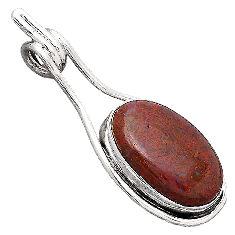 Natural Red Moss Agate Pendant P-1590 SDP154880