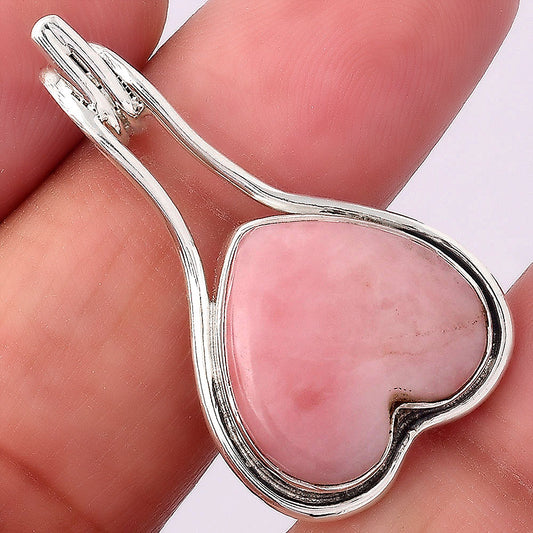 Heart Natural Guava Quartz - Brazil Pendant P-1590 SDP154881