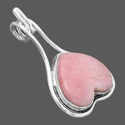 Heart Natural Guava Quartz - Brazil Pendant P-1590 SDP154881