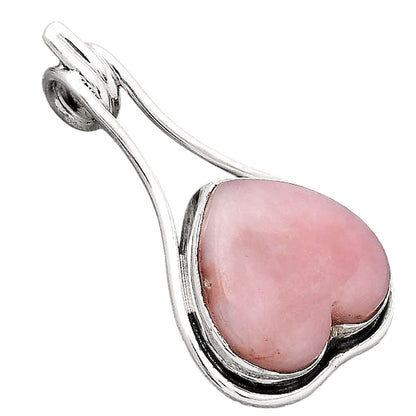 Heart Natural Guava Quartz - Brazil Pendant P-1590 SDP154883