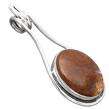 Natural Red Moss Agate Pendant P-1590 SDP154885