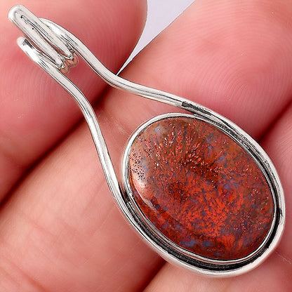 Natural Red Moss Agate Pendant P-1590 SDP154886