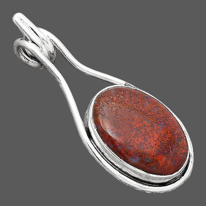 Natural Red Moss Agate Pendant P-1590 SDP154886