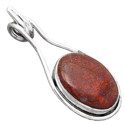 Natural Red Moss Agate Pendant P-1590 SDP154886
