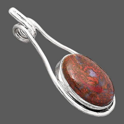 Natural Red Moss Agate Pendant P-1590 SDP154887