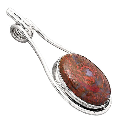 Natural Red Moss Agate Pendant P-1590 SDP154887