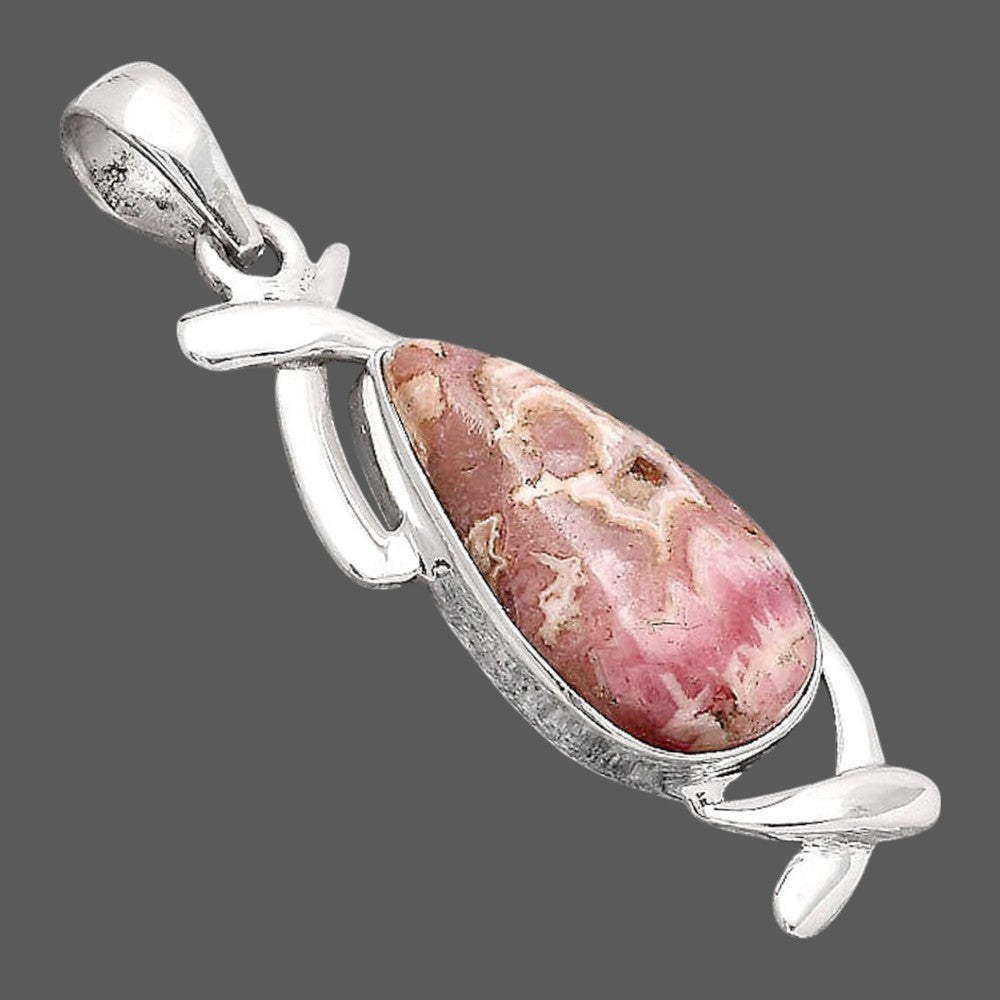 Natural Rhodochrosite Argentina Pendant P-1428 SDP154900