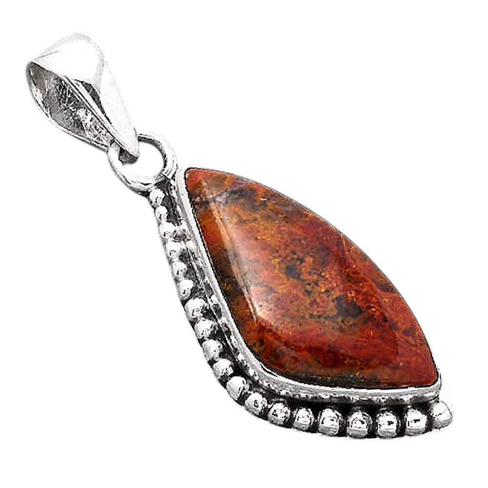 Natural Red Moss Agate Pendant P-1326 SDP154942