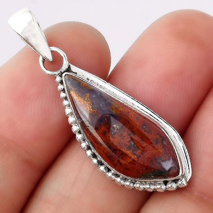 Natural Red Moss Agate Pendant P-1326 SDP154944